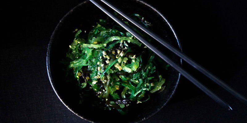 seaweed salad in a bowl