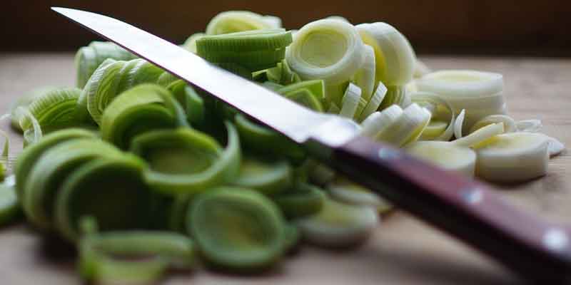 chopped leeks