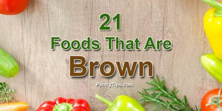 Foods That Are Brown